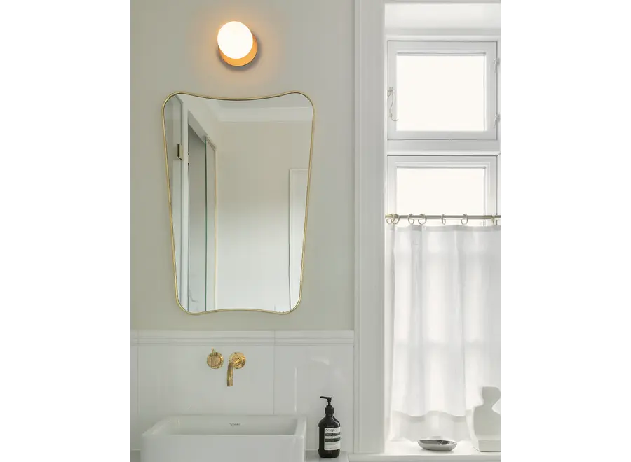 Wandlamp Liila 1 - Small - Dark bronze - Opal