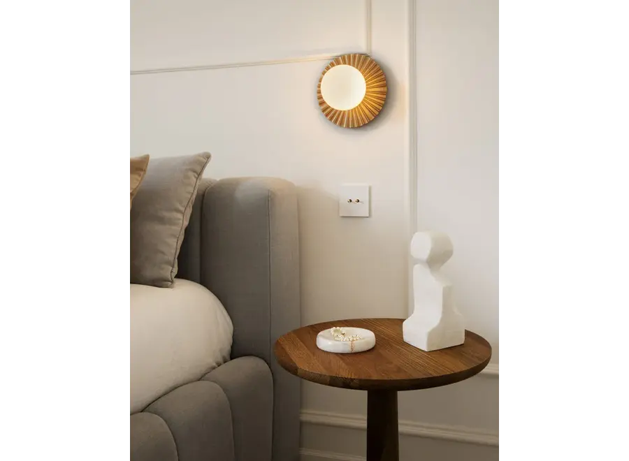 Lampe murale Liila Muuse - Small - Nordic gold - Opal