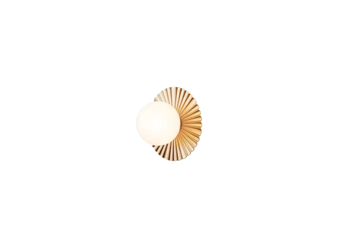 Wall lamp Liila Muuse - Small - Nordic gold - Opal