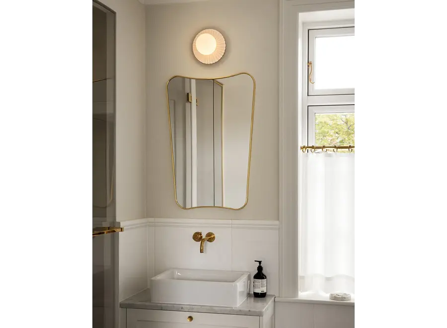 Lampe murale Liila Muuse - Small - White - Opal