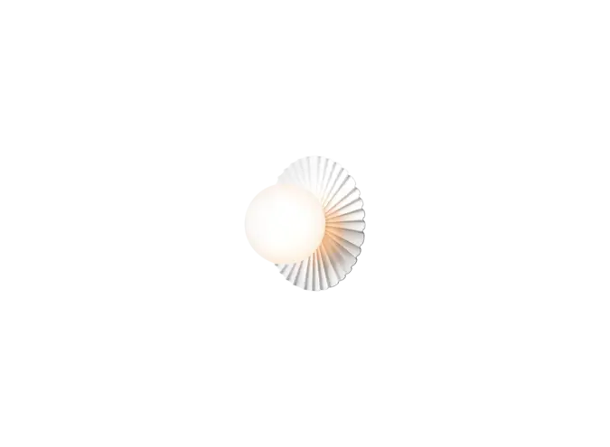 Wandlamp Liila Muuse - Small - White - Opal