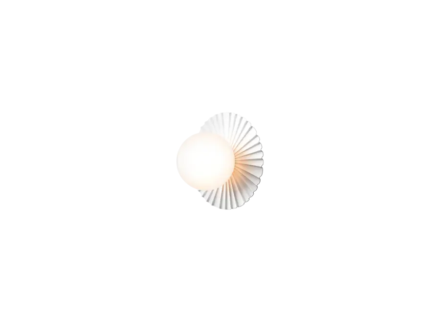 Wandleuchte Liila Muuse - Small - White - Opal