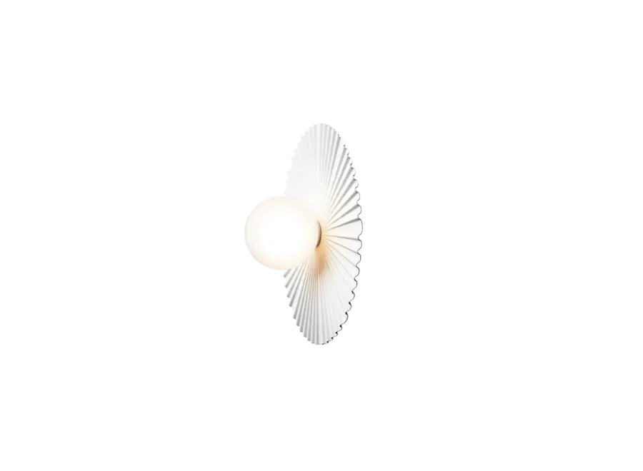 Wandleuchte Liila Muuse - Medium - White - Opal