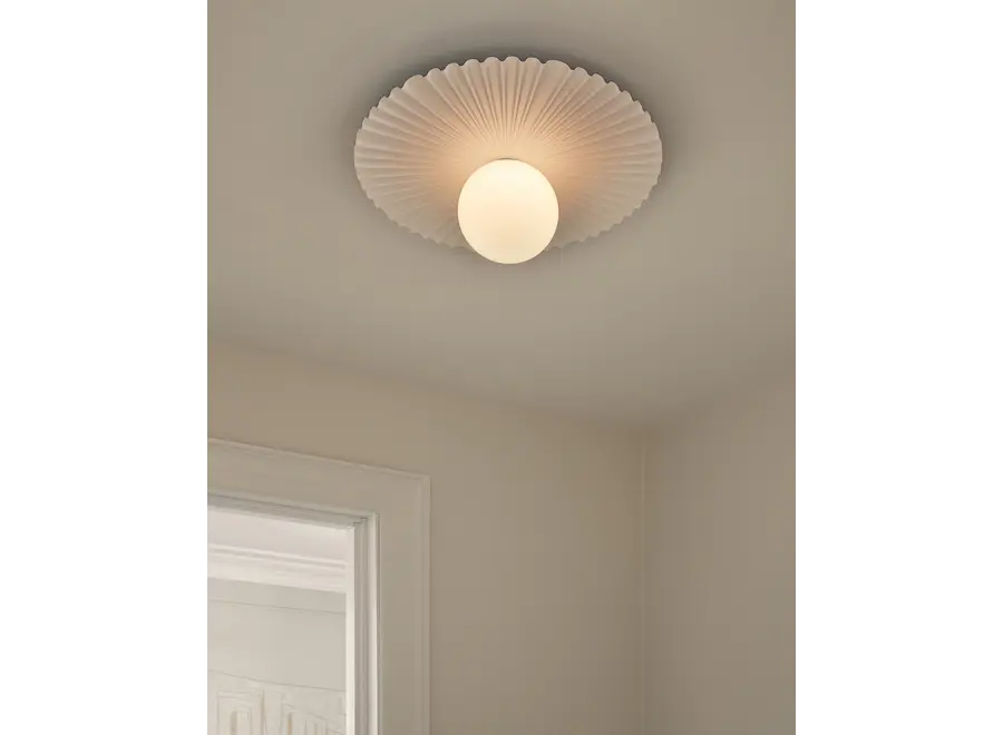 Lampe murale Liila Muuse - Medium - White - Opal