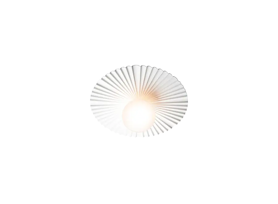 Wall lamp Liila Muuse - Medium - White - Opal