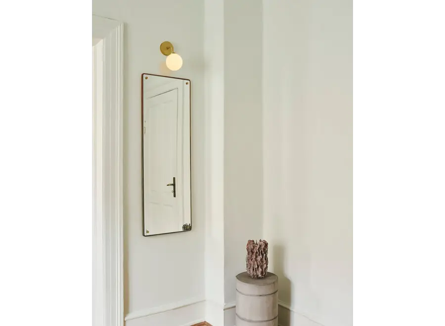 Wandleuchte Apiales Wall - Brushed brass - Opal