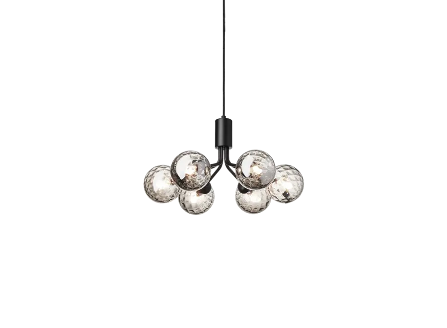 Lampe pendante Apiales 6 - Brushed brass - Optic gold