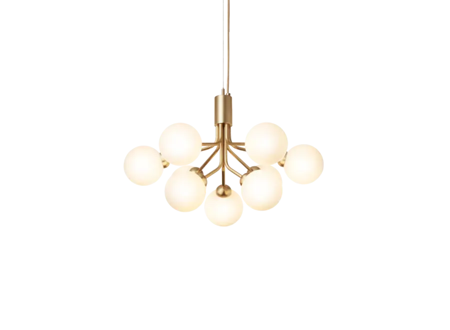 Lampe pendante Apiales 9 - Brushed brass - Opal