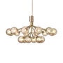 Hanglamp Apiales 18 - Brushed brass - Optic gold