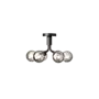 Plafonnier Apiales 6 - Satin black - Optic smoked