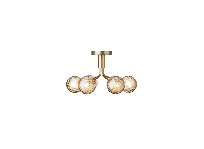 Plafondlamp Apiales 6 - Brushed brass - Optic gold