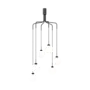 Hängelampe Apiales Cluster 6 - Satin black - Opal