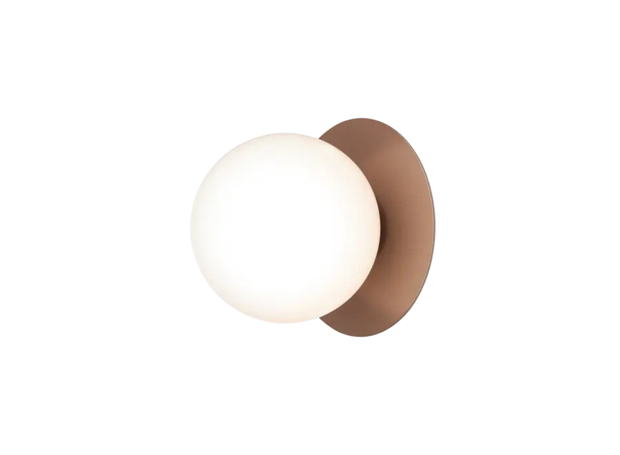 Lampe murale Liila 1 - Outdoor - Dark bronze - Opal