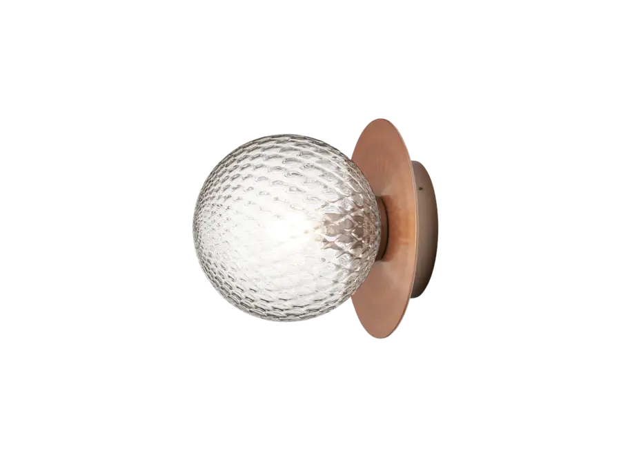 Wandlamp Liila 1 - Outdoor - Dark bronze - Optic clear