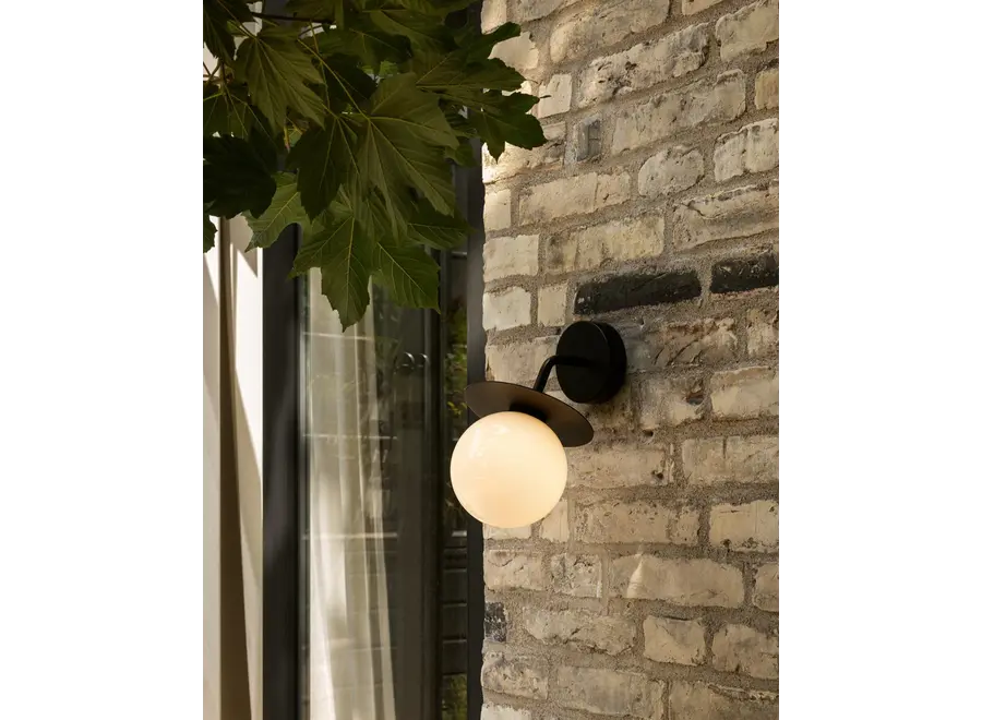 Lampe murale Liila Wall - Outdoor - Black - Opal