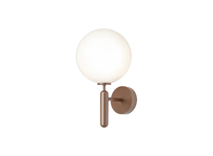 Wandlamp Miira Wall - Outdoor - Dark bronze - Opal