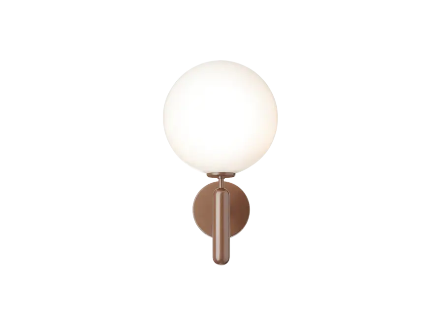 Wall Lamp Miira Wall - Outdoor - Dark bronze - Opal