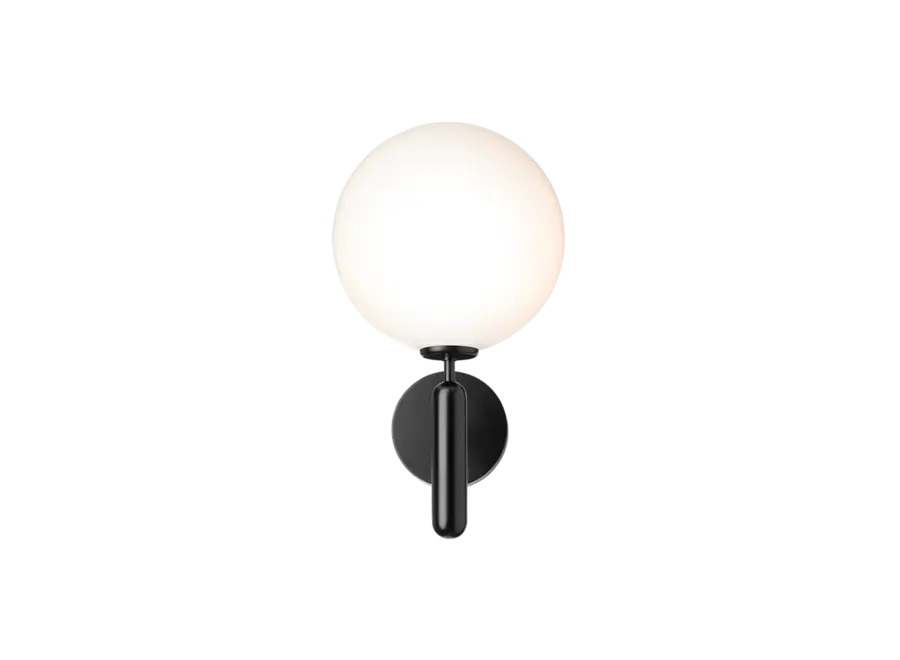 Wall Lamp Miira Wall - Outdoor - Black - Opal