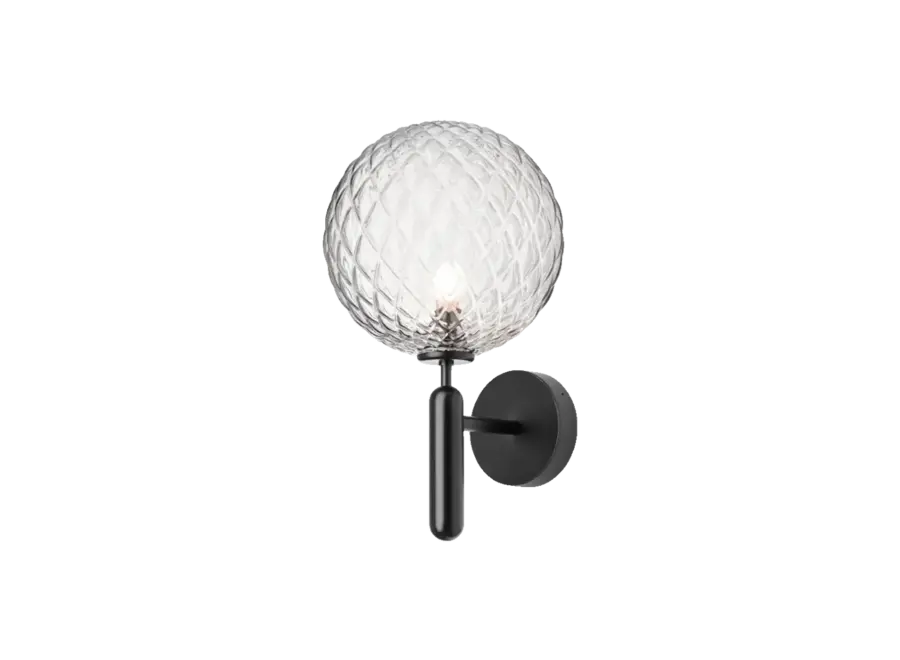Applique murale Miira Wall - Outdoor - Black - Optic clear