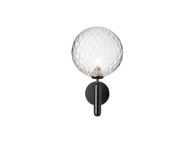 Wall Lamp Miira Wall - Outdoor - Black - Optic clear