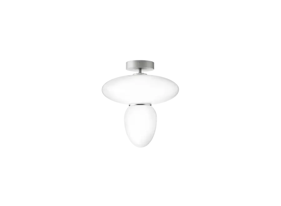 Plafonnier Rizzatto 42 - Satin silver - Opal