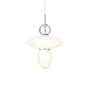 Pendant lamp Rizzatto 43 - Satin silver - Opal
