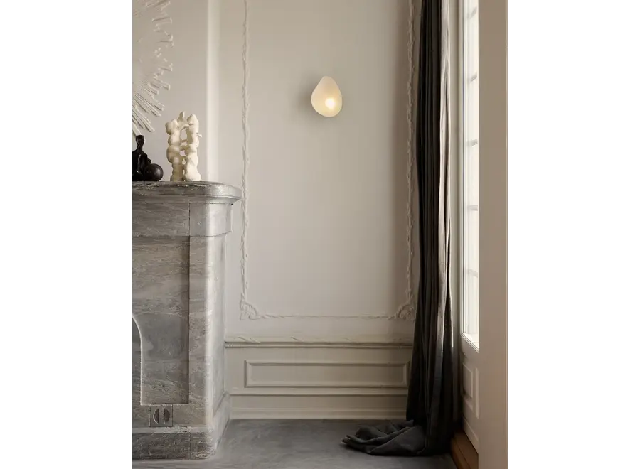 Wandlamp Florii 1 - Dark bronze - White