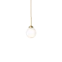Hanglamp Apiales 1 - Brushed brass - opal