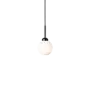 Pendant lamp Apiales 1 - Satin black - Opal