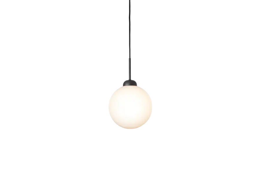 Pendant lamp Apiales 1 - Large - Satin black - Opal