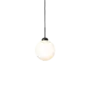 Hanglamp Apiales 1 - Large - Satin black - Opal