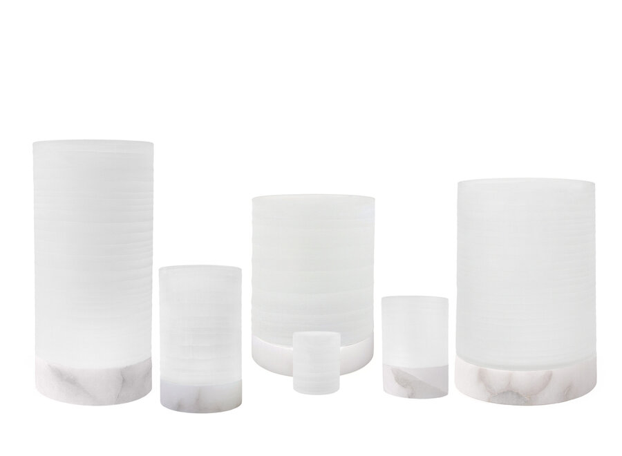 Windlicht 'Kalle' - XL - Frosted Smoke