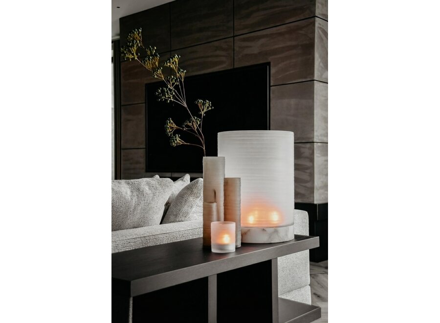 Porte-bougie 'Kalle' - XXL - Frosted Smoke