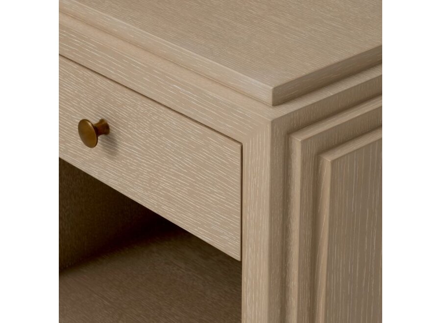 Nachtkastje 'ArtDeco' - Washed oak veneer