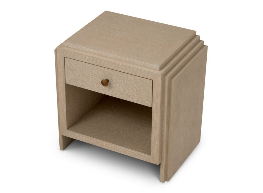 Nachttisch 'ArtDeco' - Washed oak veneer