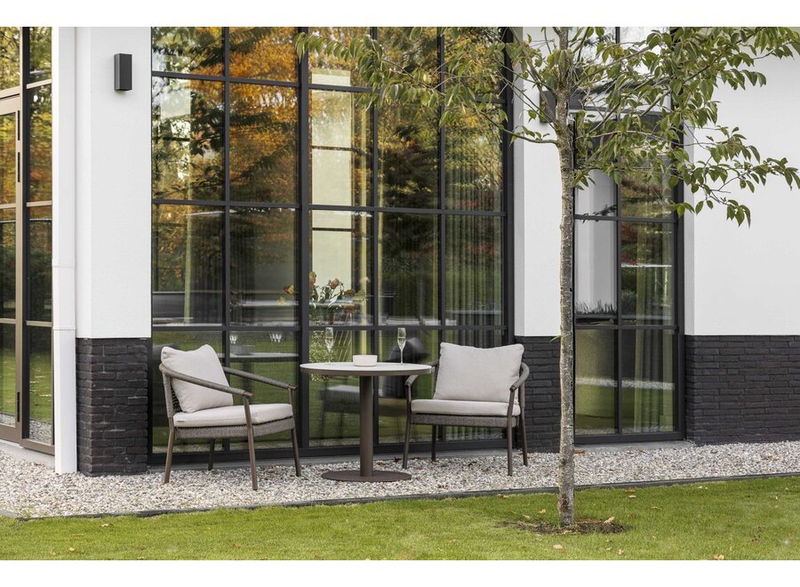 Loungestoel 'Emilia' - Bronze - Wengé