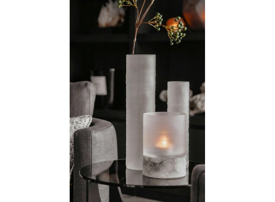 Vaas 'Ona' - S - Frosted white