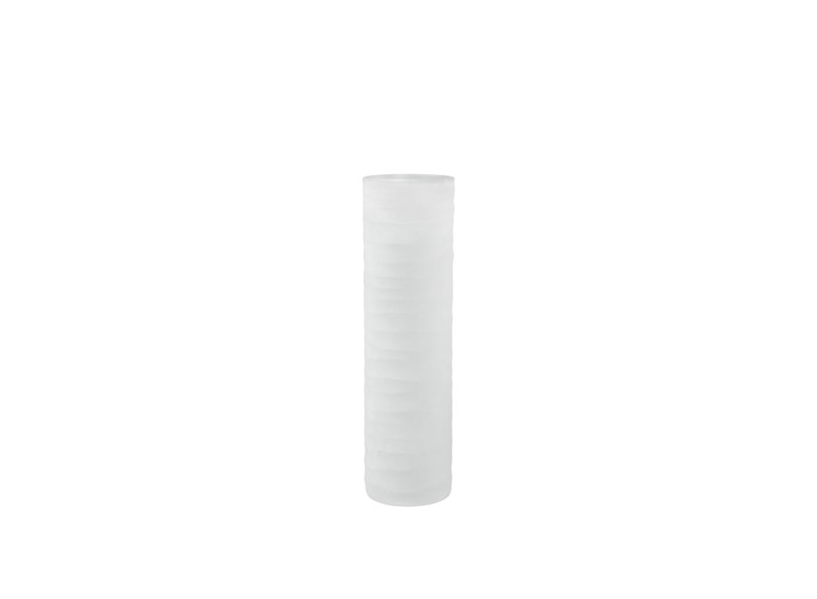 Vase 'Ona' - M - Frosted white