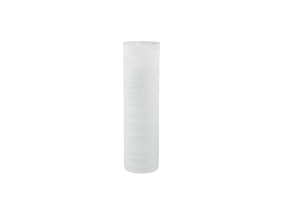 Vase 'Ona' - L - Frosted white