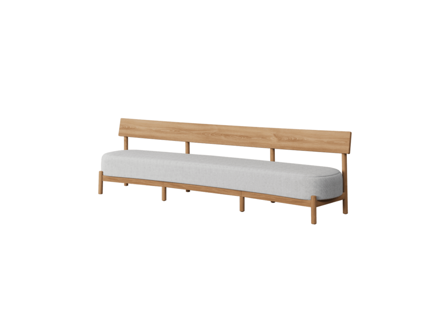 Banc bas 'Murano' - Teak - Sand