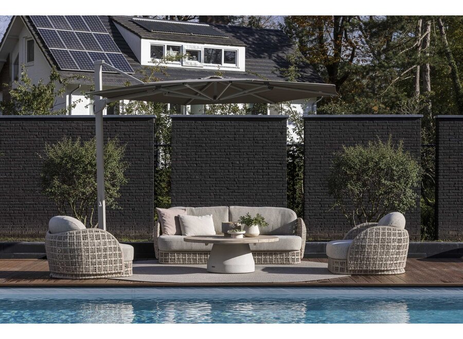 Sofa 'Orvieto' - White Shell - Clay