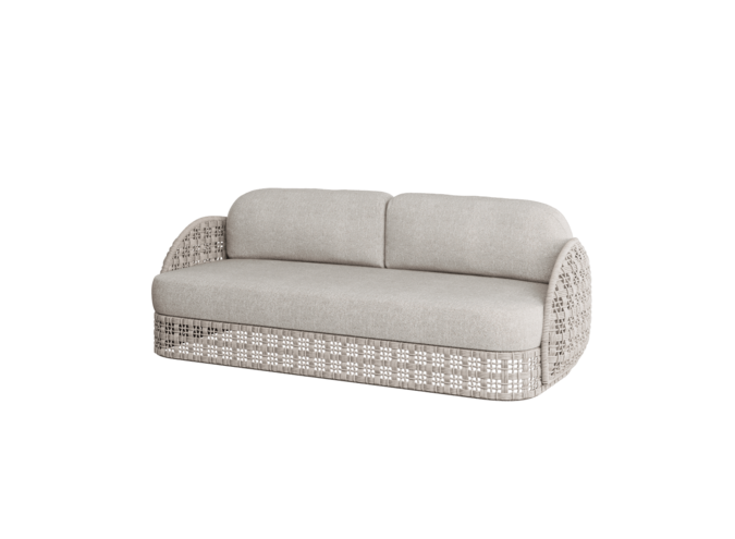 Sofa 'Orvieto' - White Shell - Clay