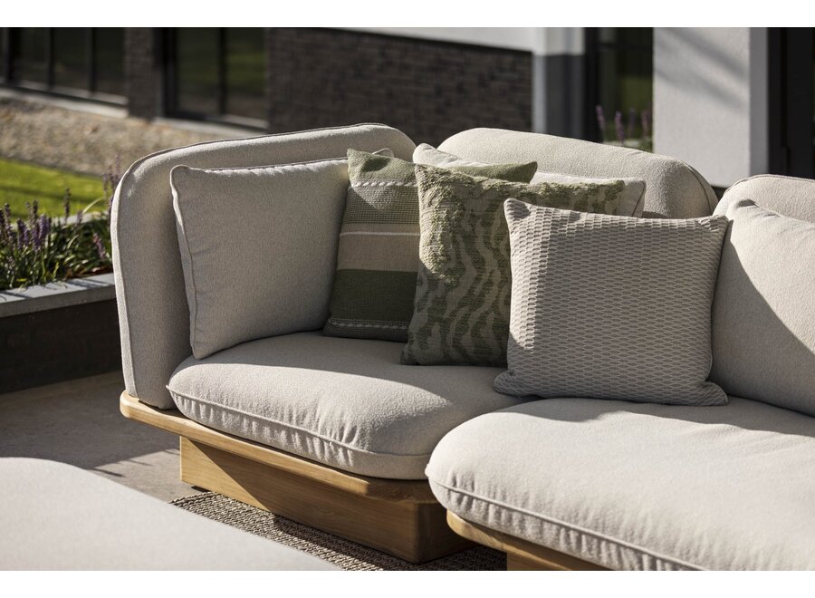 Module d'angle 'Rimini' - Teak - Sand