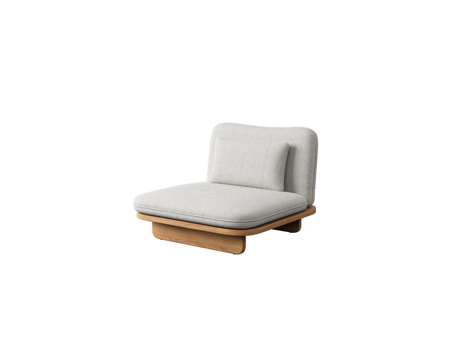 Middle module 'Rimini' - Teak - Sand