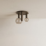 Ceiling lamp 'Riva' Platinum - 3 lights light package