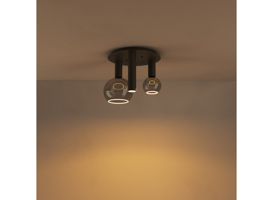 Plafonnier 'Riva' Platinum - 3 lumières paquet lumière