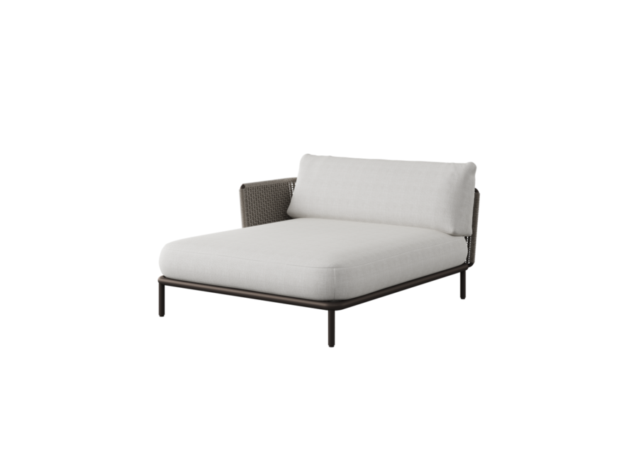 Chaiselongue 'Loreto' - Bronze/Charcoal - Right