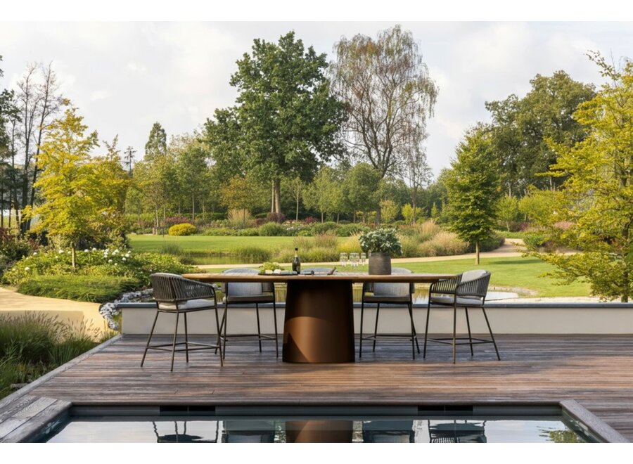 Table haute à manger 'Loreto' - Oval