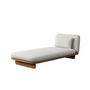Chaise longue 'Rimini' - Teak - Sand