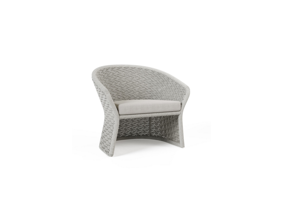 Chaise longue 'Veneto' - Chalk/White-grey